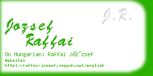 jozsef raffai business card